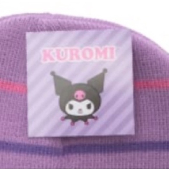 Kuromi Hello Kitty Purple Cuffed Knit Beanie Winter Ski Cap Hat
J - Picture 6 of 7